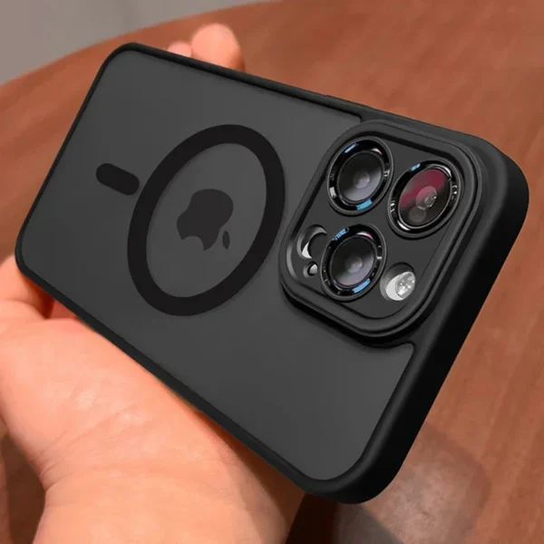 Magnetic Luxury Matte Translucent Armor Shockproof Case For iPhone 16 15 14 13 12 11 Pro Max For Magsafe Wireless Charge Cover - Imagem 17