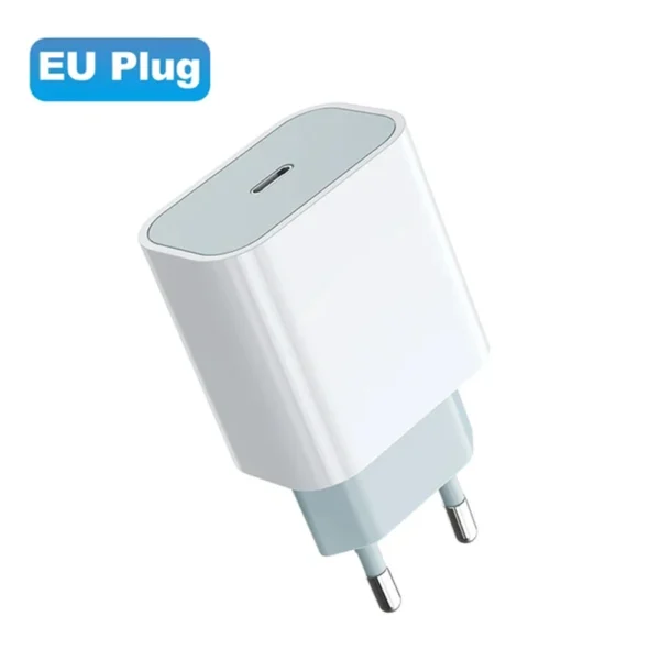 Carregador Rápido 20W PD Type-C | Compatível com iPhone 14, 13, 12, 11 Pro Max, XR, 8 Plus | Acessório para Celular - Imagem 7