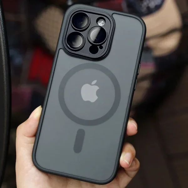 Magnetic Luxury Matte Translucent Armor Shockproof Case For iPhone 16 15 14 13 12 11 Pro Max For Magsafe Wireless Charge Cover - Imagem 16