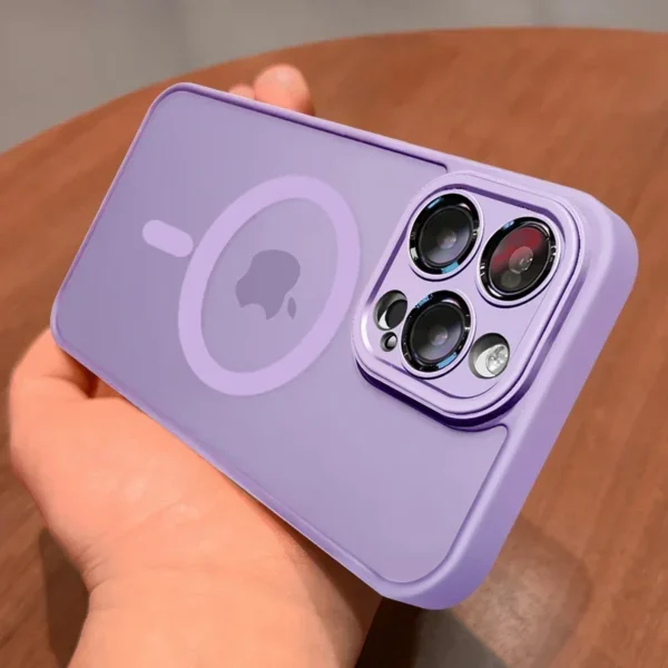 Magnetic Luxury Matte Translucent Armor Shockproof Case For iPhone 16 15 14 13 12 11 Pro Max For Magsafe Wireless Charge Cover - Imagem 26