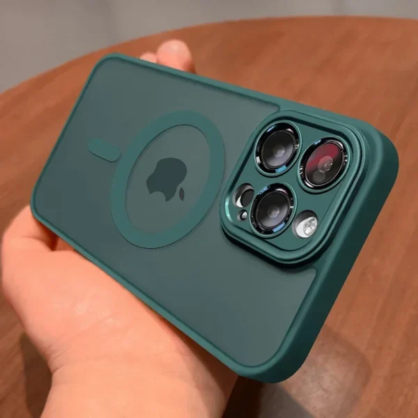 Magnetic Luxury Matte Translucent Armor Shockproof Case For iPhone 16 15 14 13 12 11 Pro Max For Magsafe Wireless Charge Cover - Imagem 28