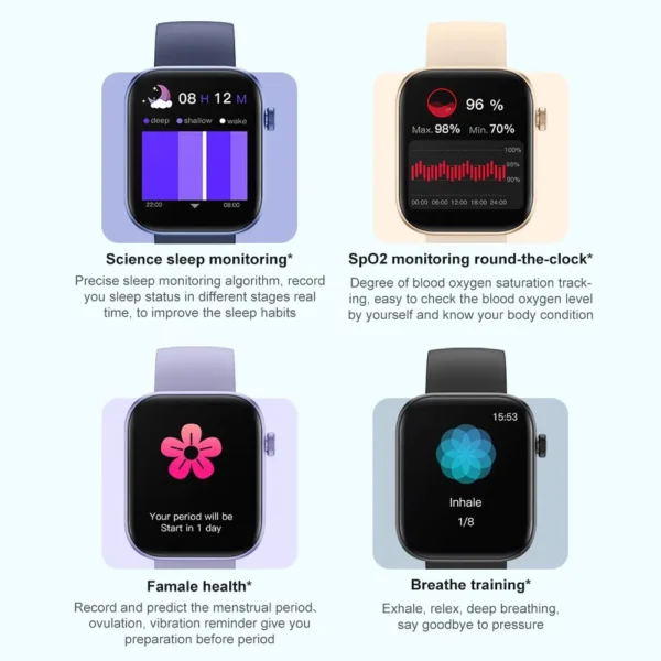 COLMI P71 Smartwatch | Chamadas por Voz, Monitoramento de Saúde, IP68 e Assistente de Voz - Imagem 4