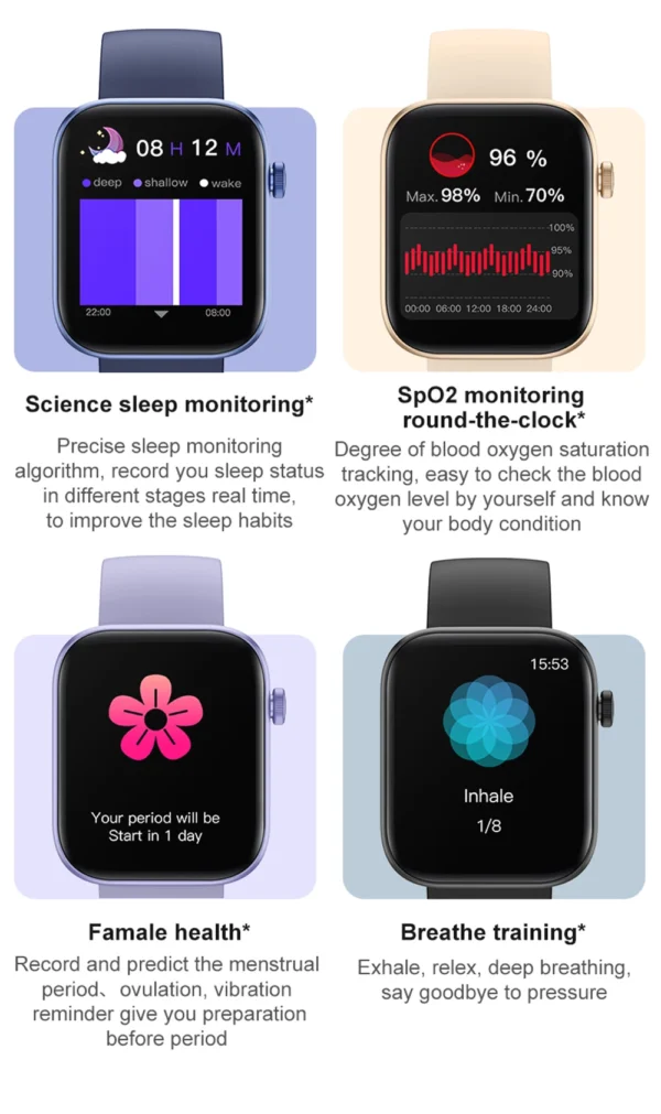 COLMI P71 Smartwatch | Chamadas por Voz, Monitoramento de Saúde, IP68 e Assistente de Voz - Imagem 22