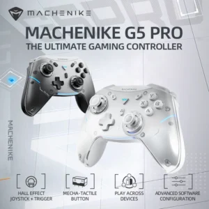 Controle sem fio para jogos Machenike Gamepad G5 Pro Elite Hall Trigger Joystick com botões mecânicos e táteis para Switch PC Android iOS