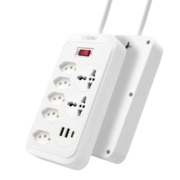 Tomada, Filtro de Linha, Tomada de Extensão, Extensão Elétrica, Tomada USB, Filtro de Tomada de Energia, Extensão Elétrica, 10A - Imagem 15